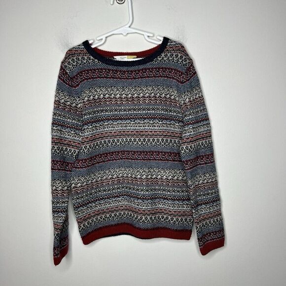 John Lewis Sweater Boys 9 Years Old Fair Isle Festive Cotton Wool Blend Classic - Picture 10 of 12